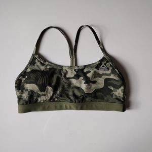 Reebok CrossFit army green sport bra
